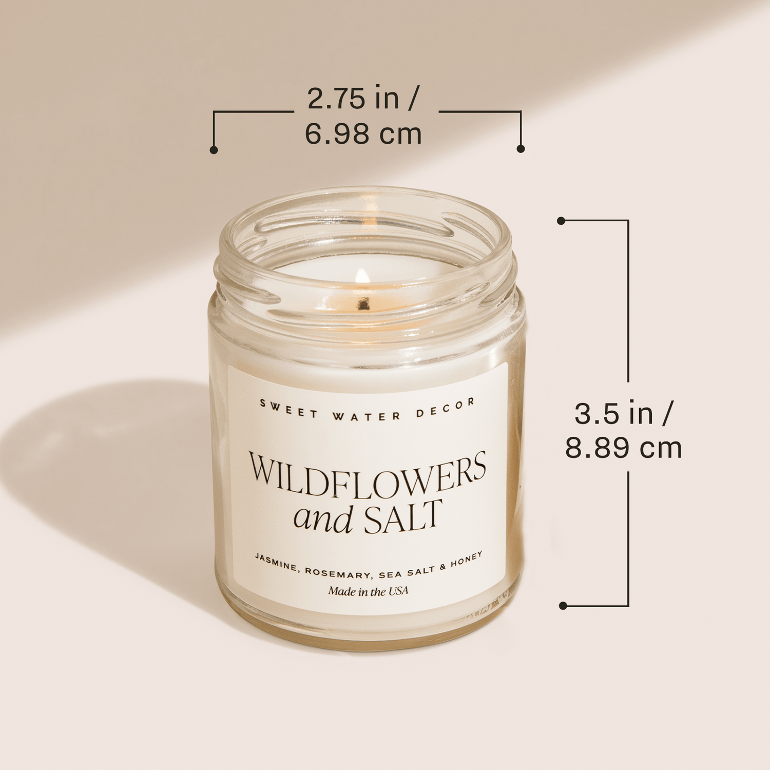 Mango and Coconut Soy Patterned Candle - Clear Jar - 9 oz