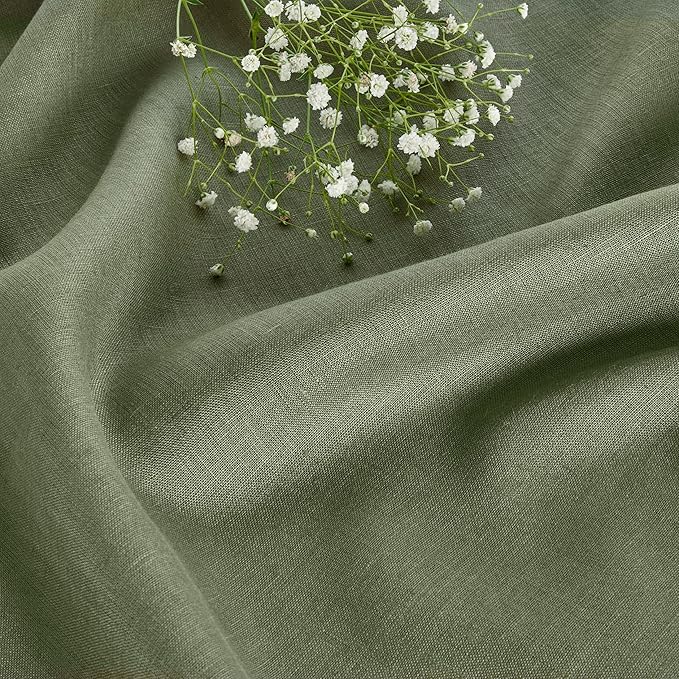 100% Pure Linen 14 x 72 Inch - Artichoke Green