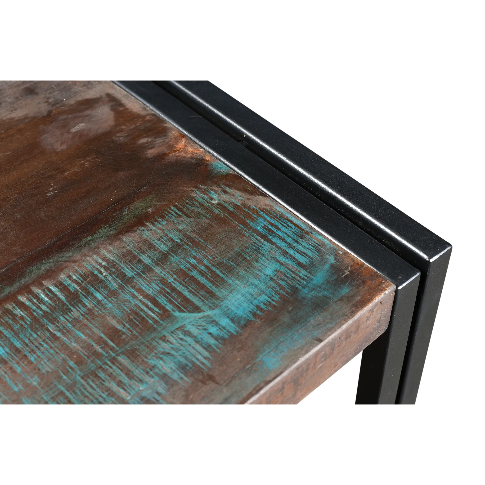 Reclaimed Wood TV Cabinet With Drawers