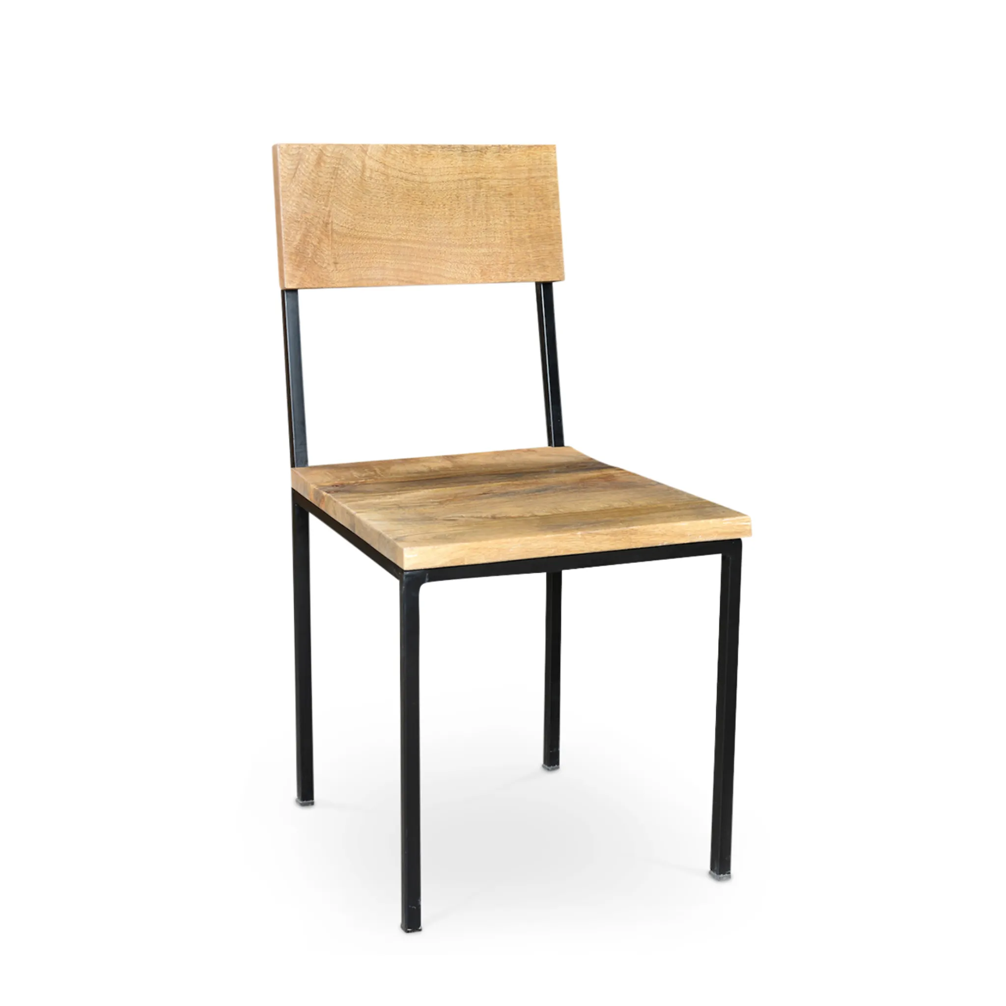 Timbergirl Reclaimed Wood and Metal Chair - Set of 2
