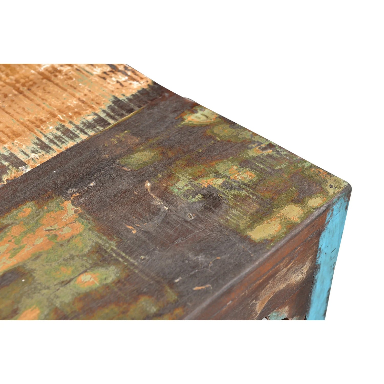 Reclaimed Wood Rustic Multicolor Chair - Set of 2