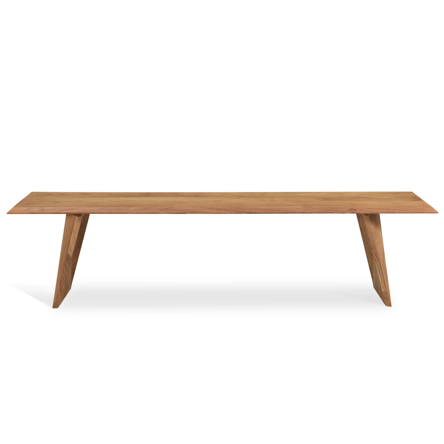 Solid Wood Angled Leg Bench