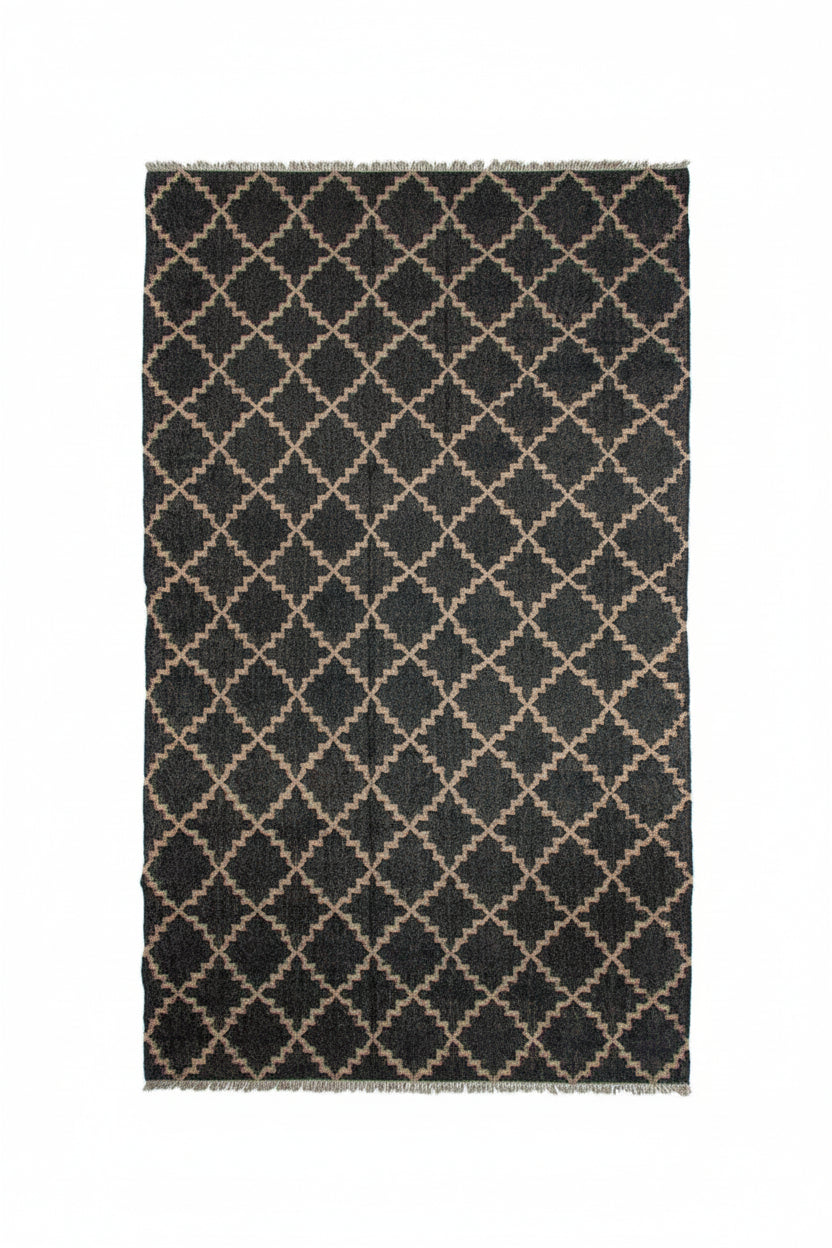 Wool Jute Kilim Rug 5&