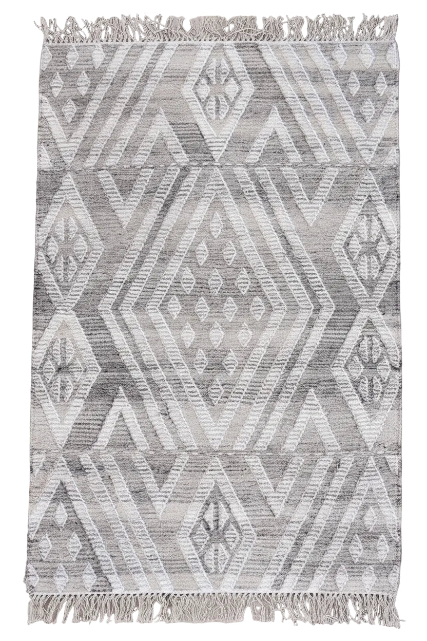Timbergirl Kilim Sand Wool and Cotton Handmade Rug