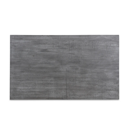 Raven Grey Mango Wood Dining Table With Gold Iron Legs