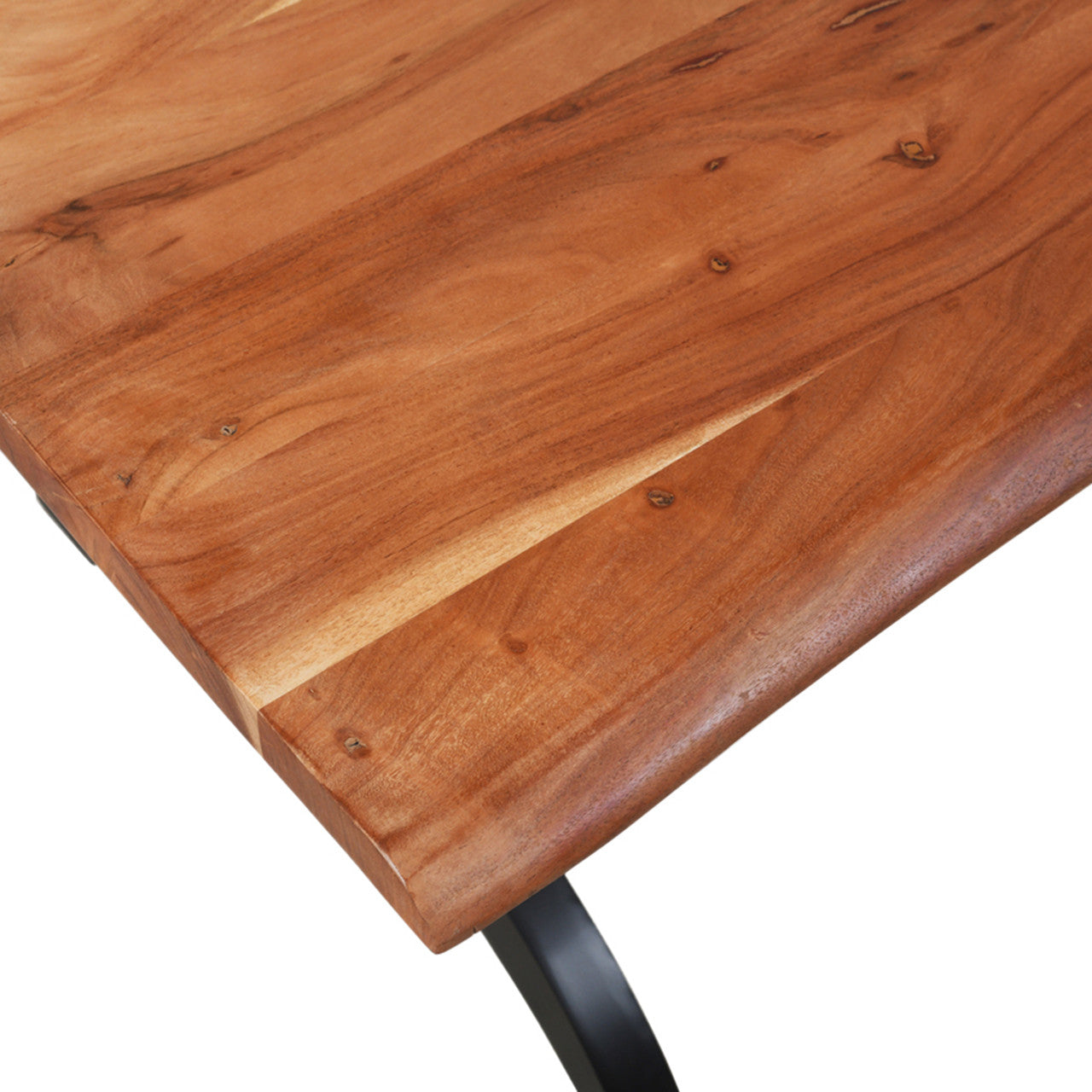 Timbergirl Phoebe Live Edge Acacia Wood Dining Table 84"