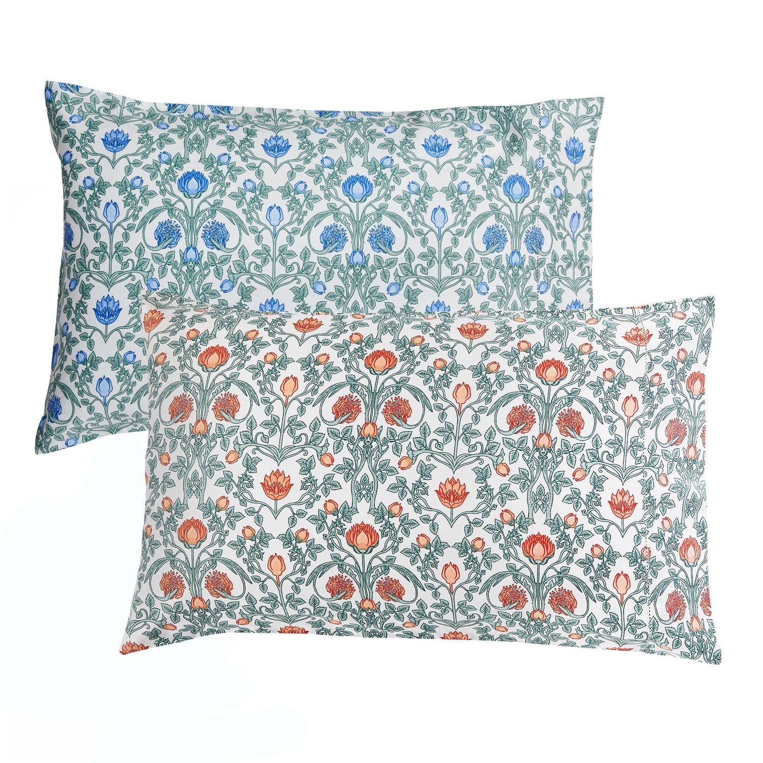 Arts &amp; Crafts Floral Printed Pillowcase Pair