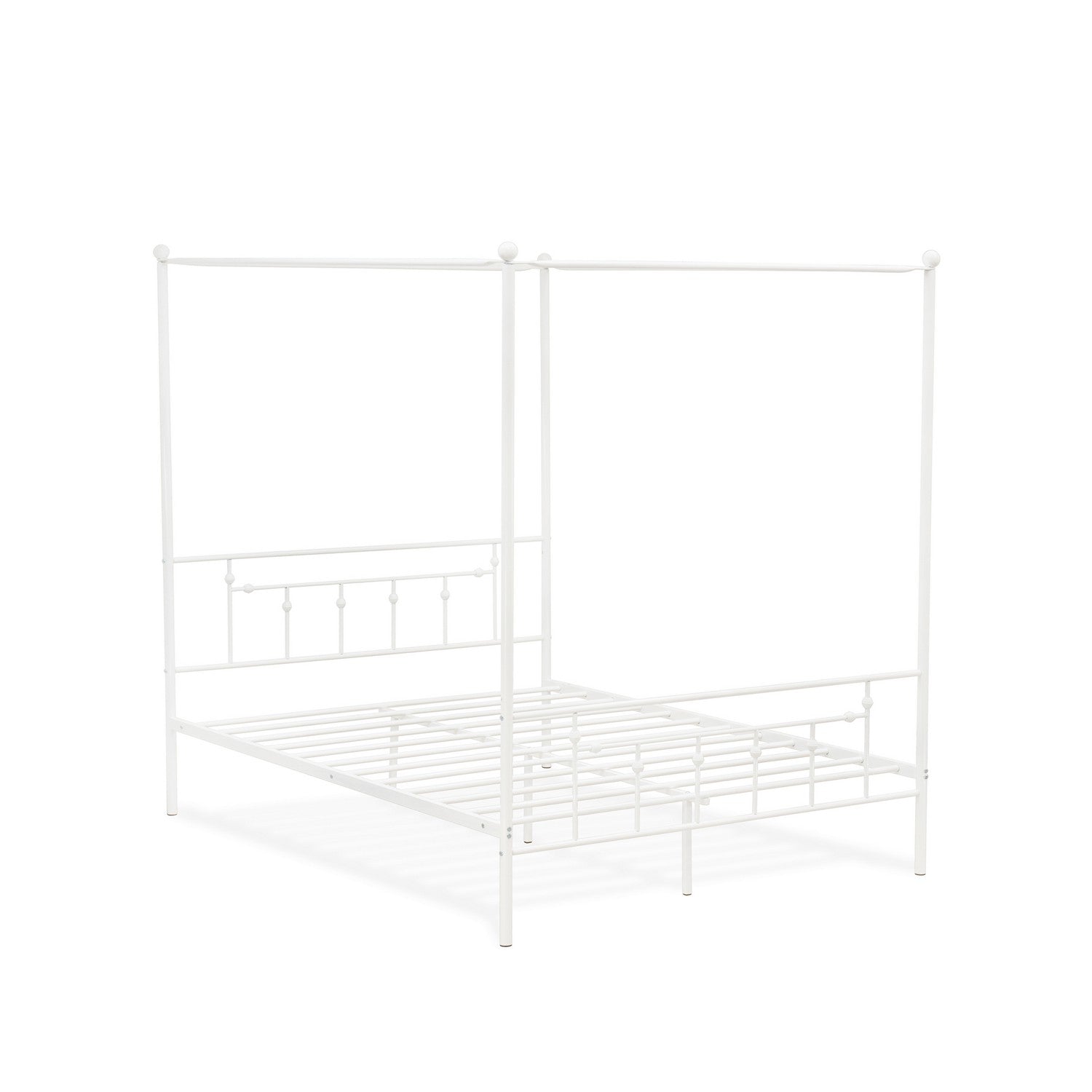 Anniston Queen Size Canopy Bed - White