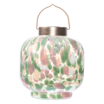 Cabin Solar Lantern 8" Handblown Glass