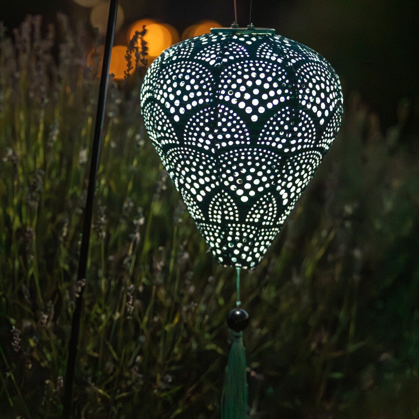 Soji Stella - Tassel Balloon - 10" Solar Lantern