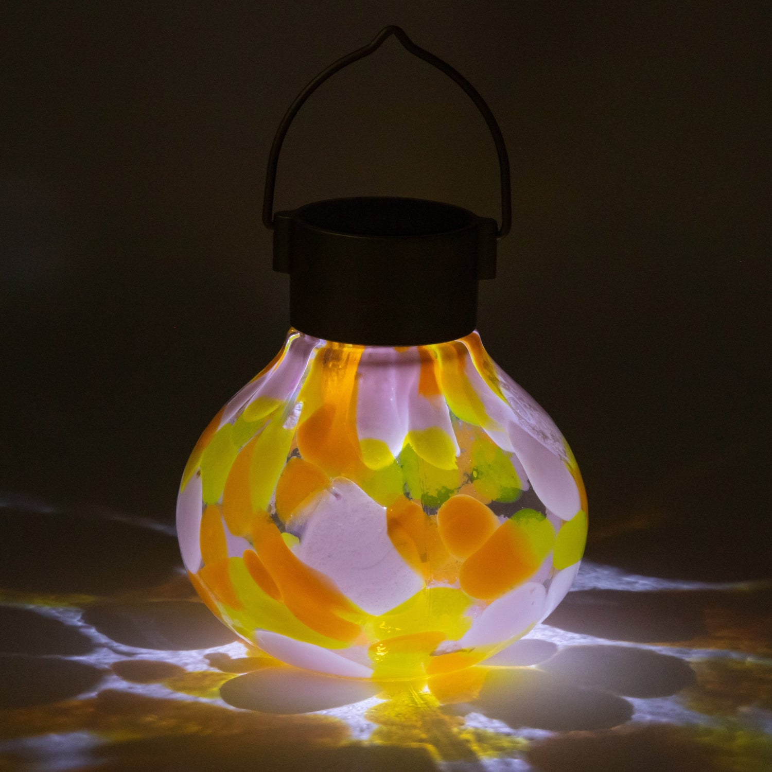 Tea Solar Lanterns 5" Handblown Glass