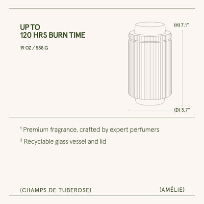 Amélie –  Champs de Tuberose Candle