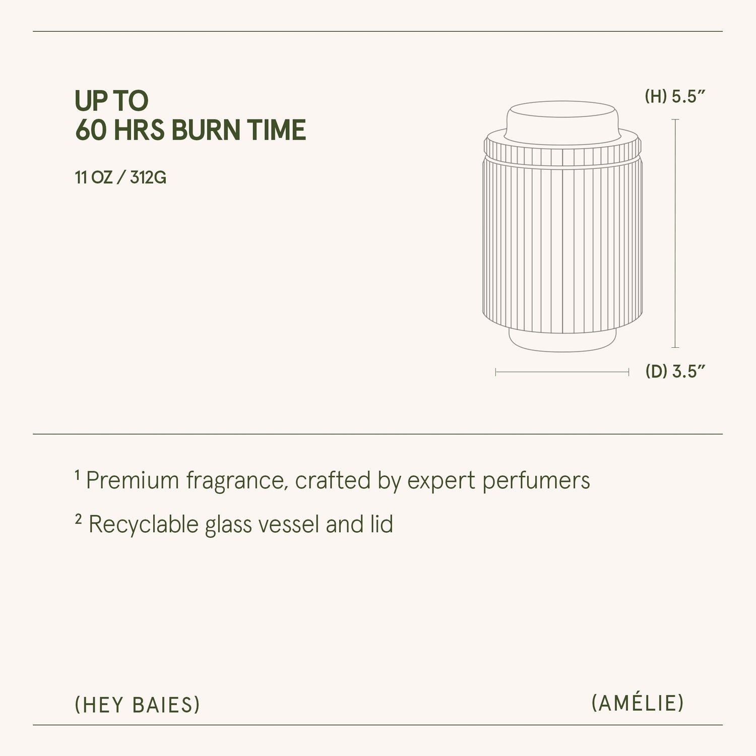 Amélie –  Hey Baies Candle