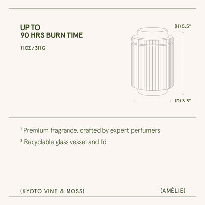 Amélie– Kyoto Vine &amp; Moss Candle