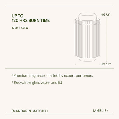 Amélie –  Mandarin Matcha Candle