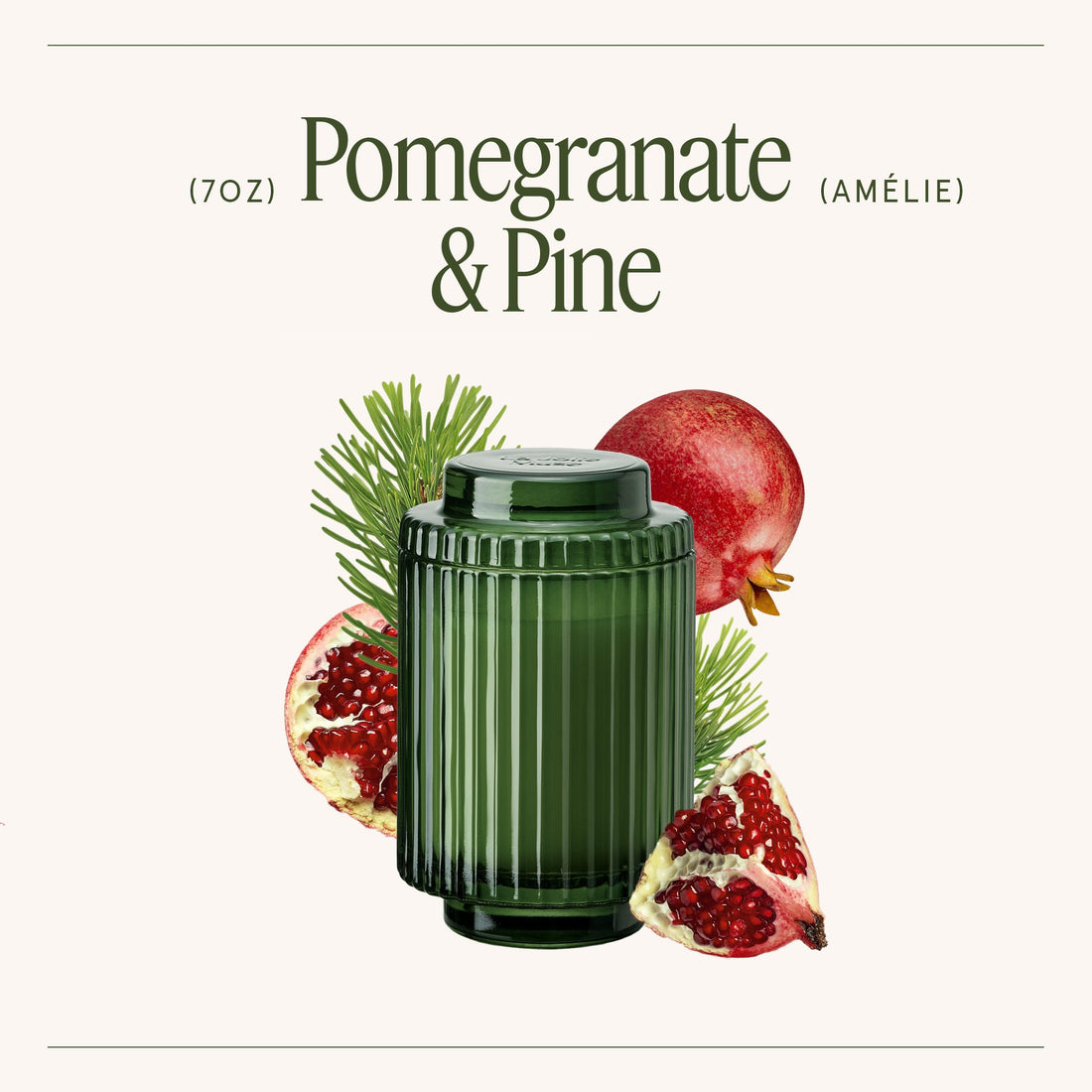 Amélie – Pomegranate &amp; Pine Candle