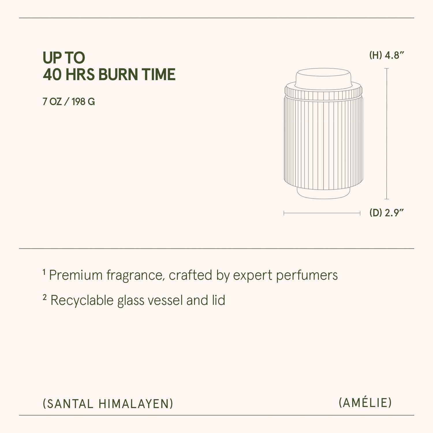 Amélie –  Santal Himalayen Candle