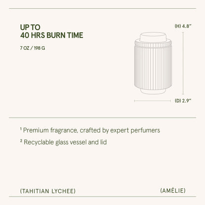 Amélie – Tahitian Lychee Candle