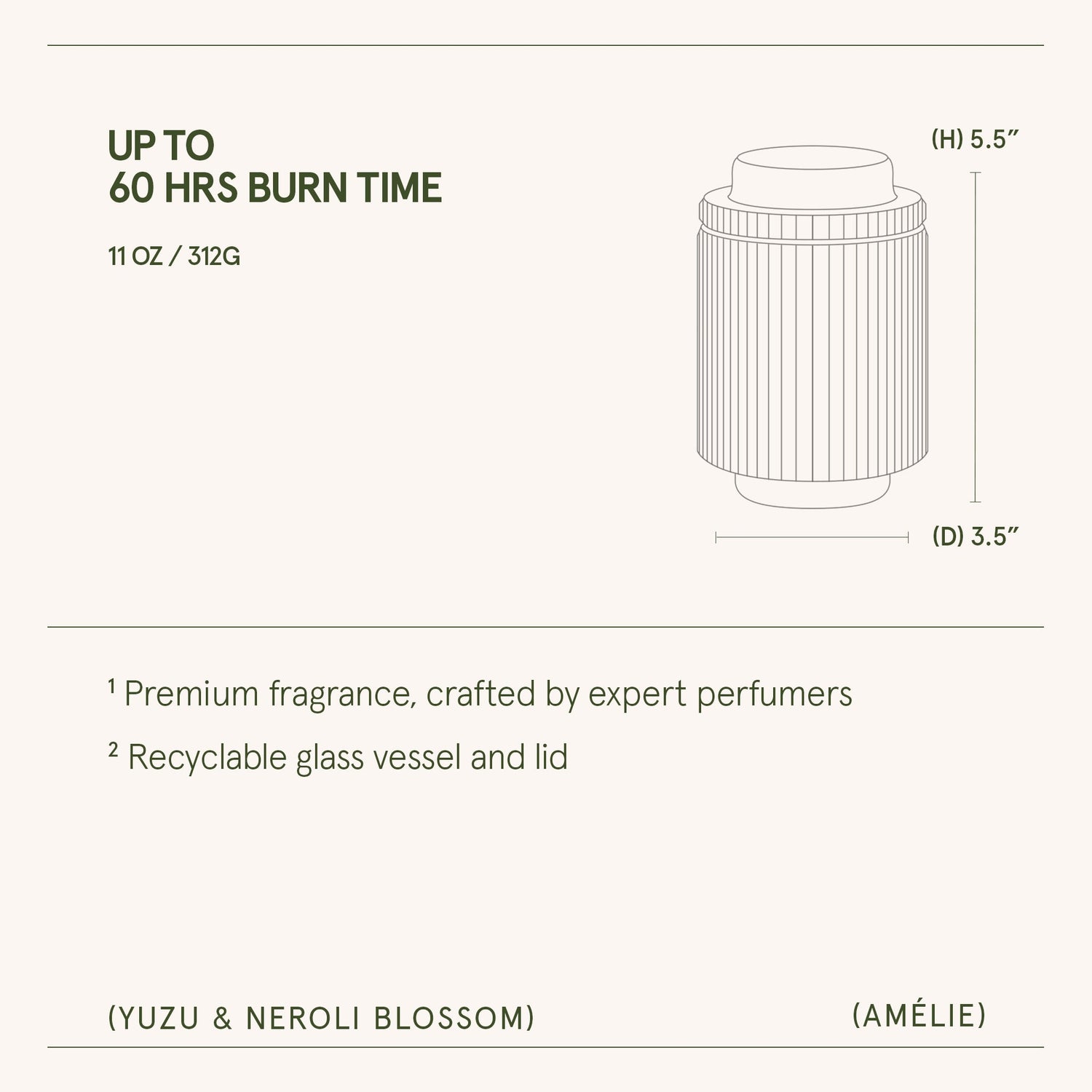 Amélie – Yuzu &amp; Neroli Blossom Candle
