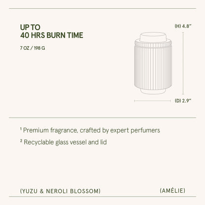 Amélie – Yuzu &amp; Neroli Blossom Candle