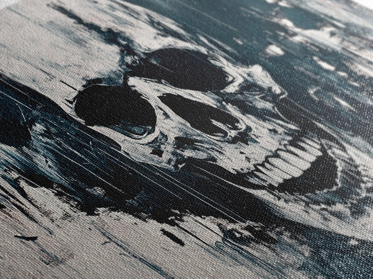 Gothic Skull Art Canvas Print