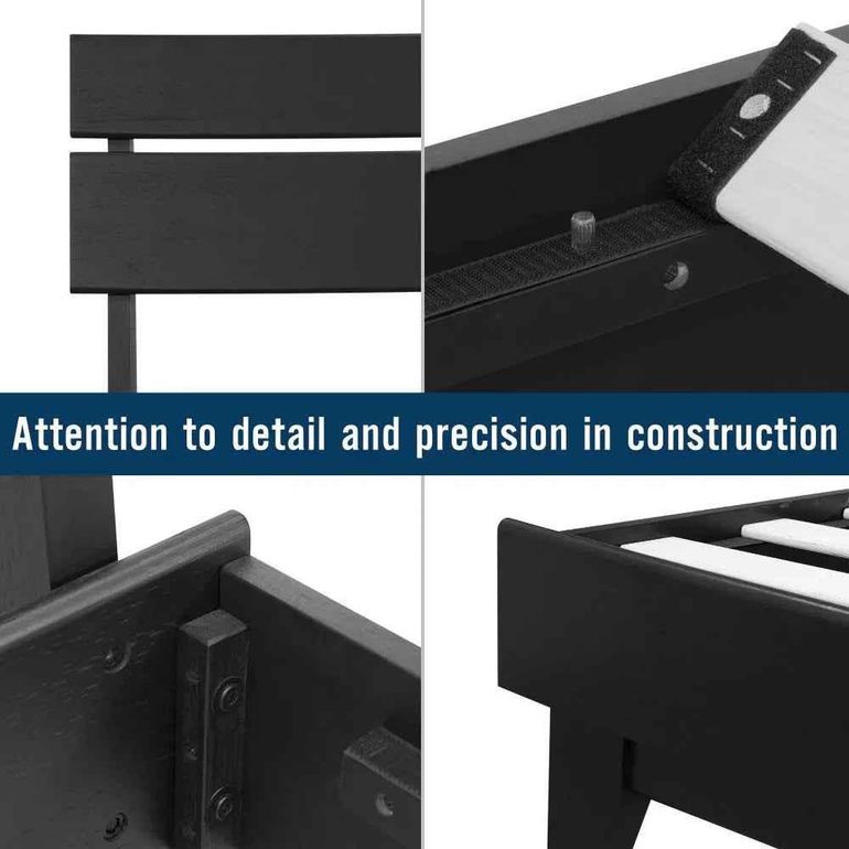 Aurora Acacia Bed Frame &amp; Nightstand Set - 2 Finishes