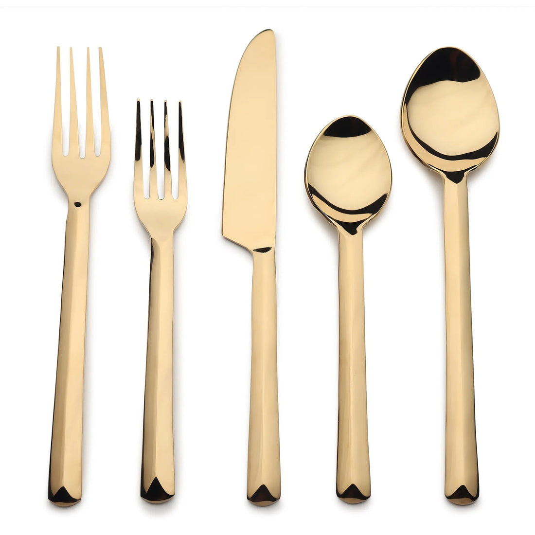 Ariella 5 Pc. Flatware Set in Bronze or Gold