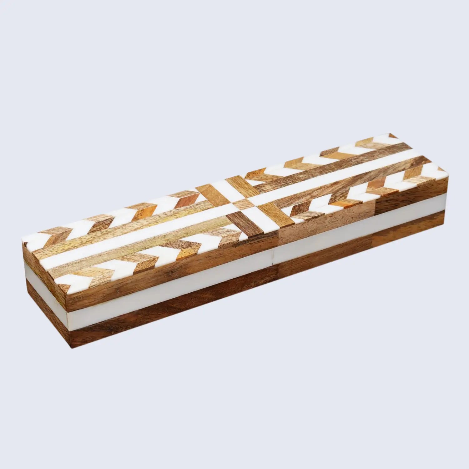 Patisserie Adorn Resin Wood Inlay Decorative Storage Box