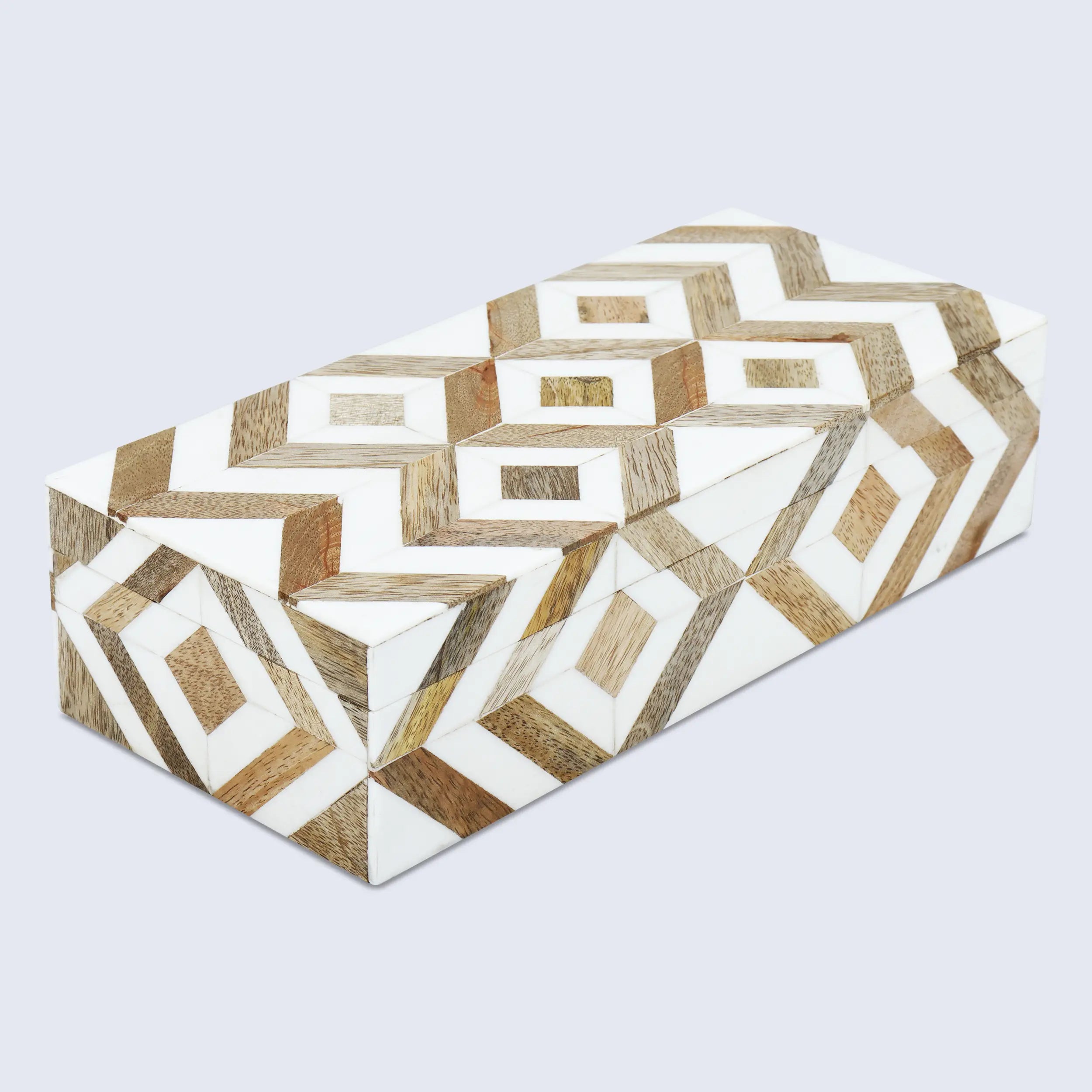 Marquet Array Wood &amp; Resin Inlay Handcrafted Decorative Boxes