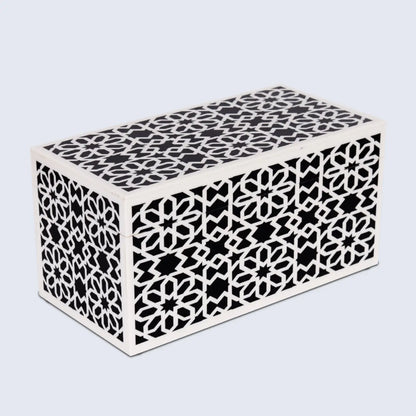 Shiraz Design Handcrafted Decorative Boxes in Black &amp; White
