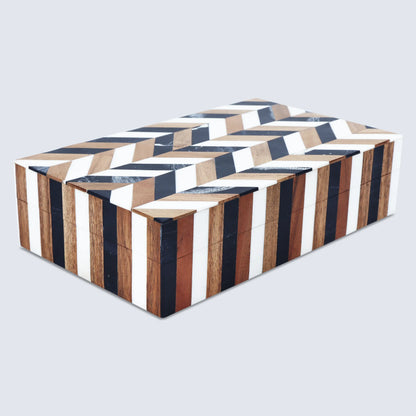 Marquet Cosmo Wood &amp; Resin Inlay Decorative Boxes