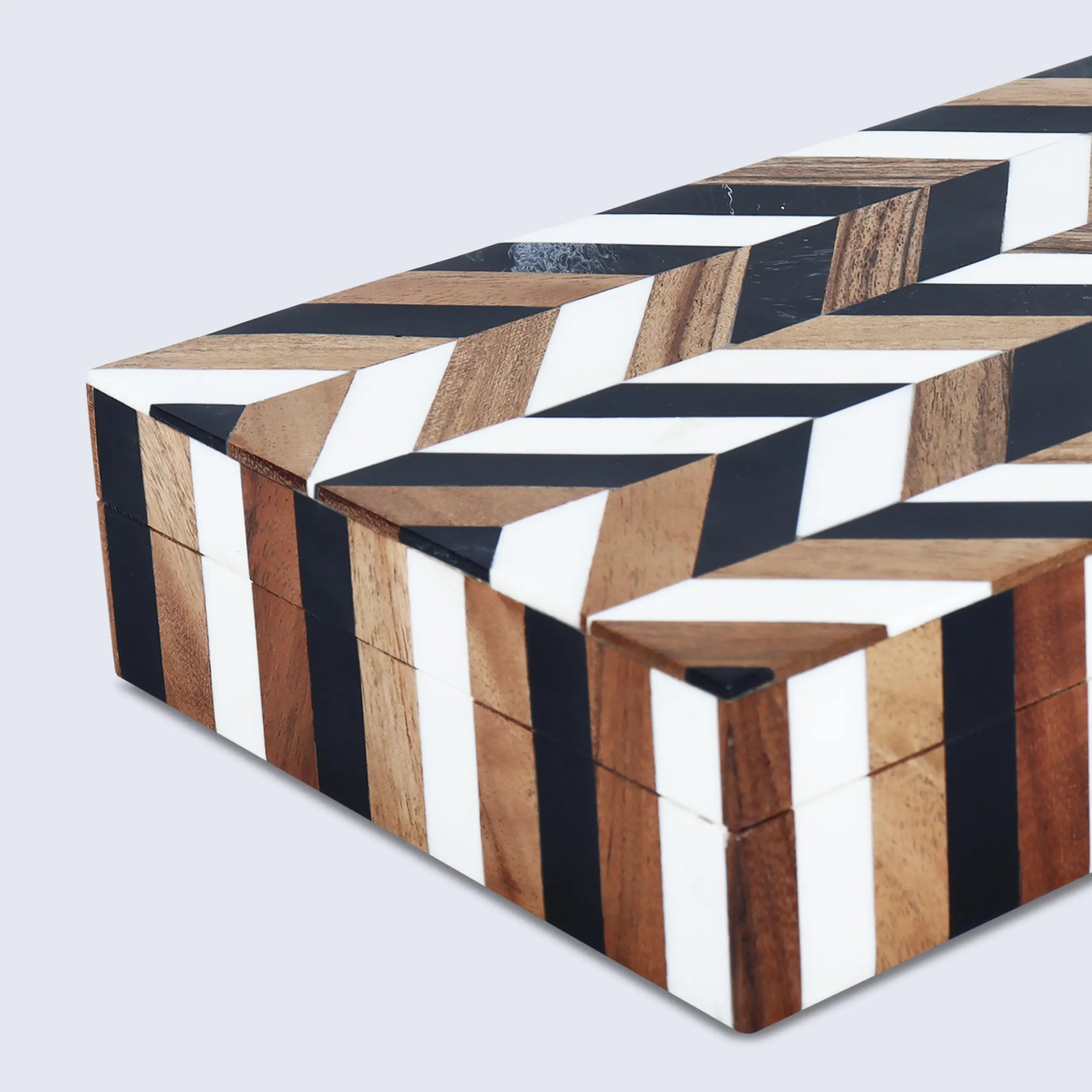 Marquet Cosmo Wood &amp; Resin Inlay Decorative Boxes