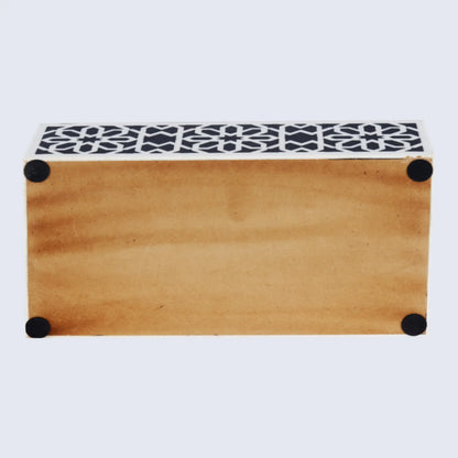 Shiraz Design Handcrafted Decorative Boxes in Black &amp; White