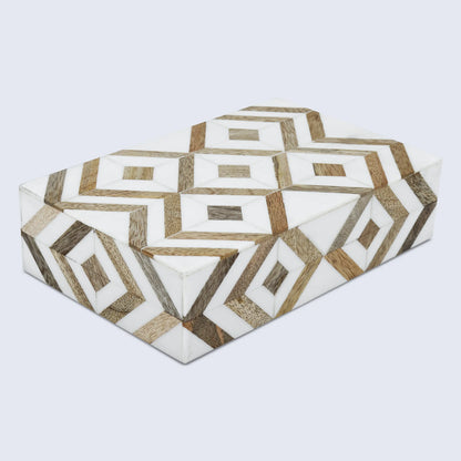 Marquet Array Wood &amp; Resin Inlay Handcrafted Decorative Boxes