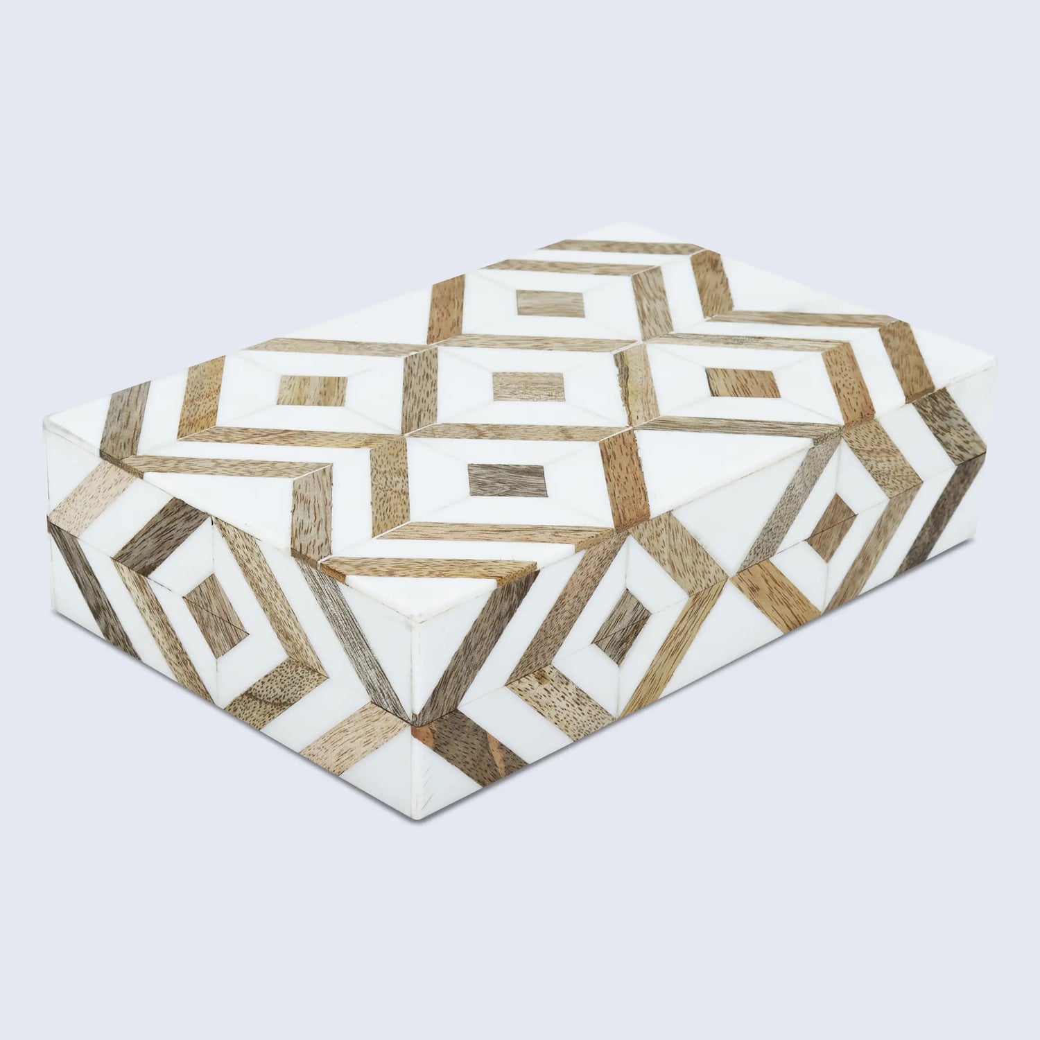 Marquet Array Wood &amp; Resin Inlay Handcrafted Decorative Boxes
