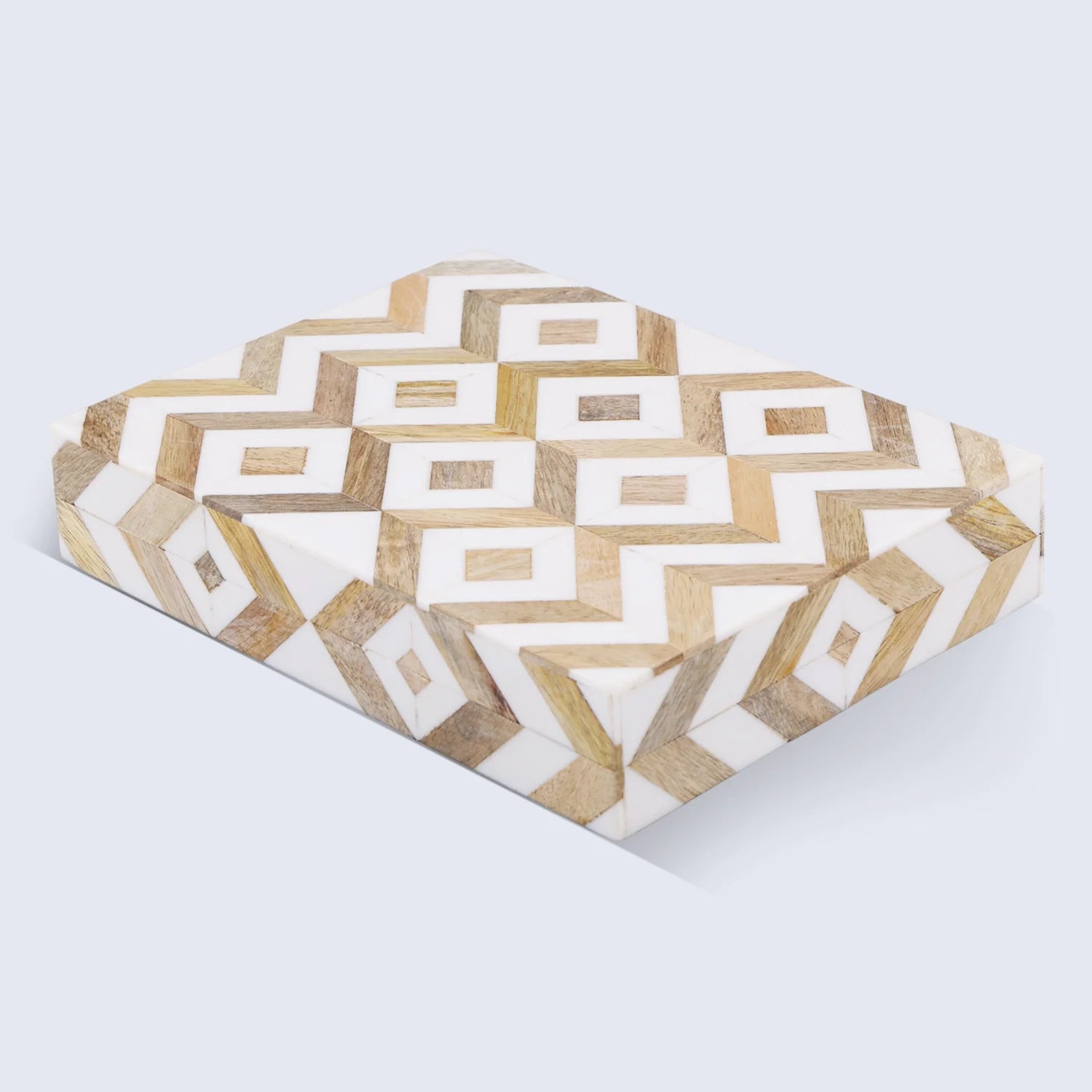 Marquet Array Wood &amp; Resin Inlay Handcrafted Decorative Boxes