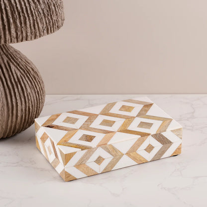 Marquet Array Wood &amp; Resin Inlay Handcrafted Decorative Boxes