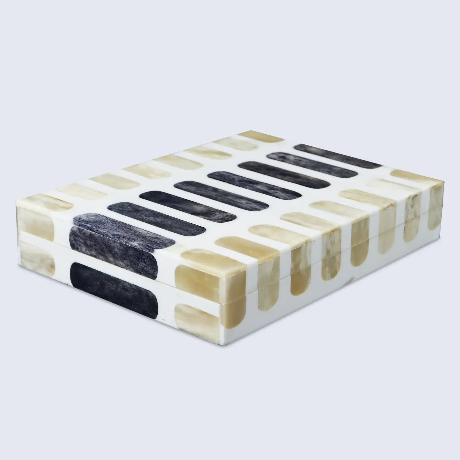 Patisserie Caramel Bone Resin Inlay Decorative Boxes