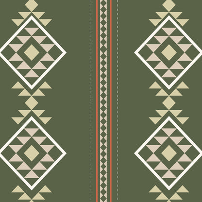 Baize Willow Small (Green) Wallpaper