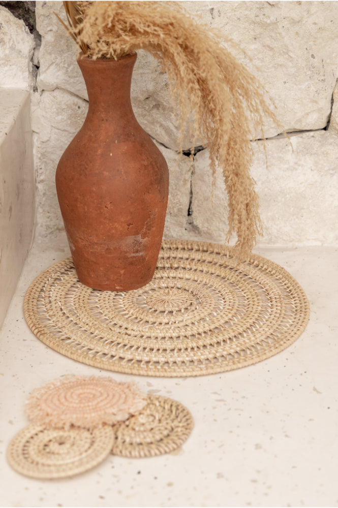 Woven Rattan Placemat Set of 4