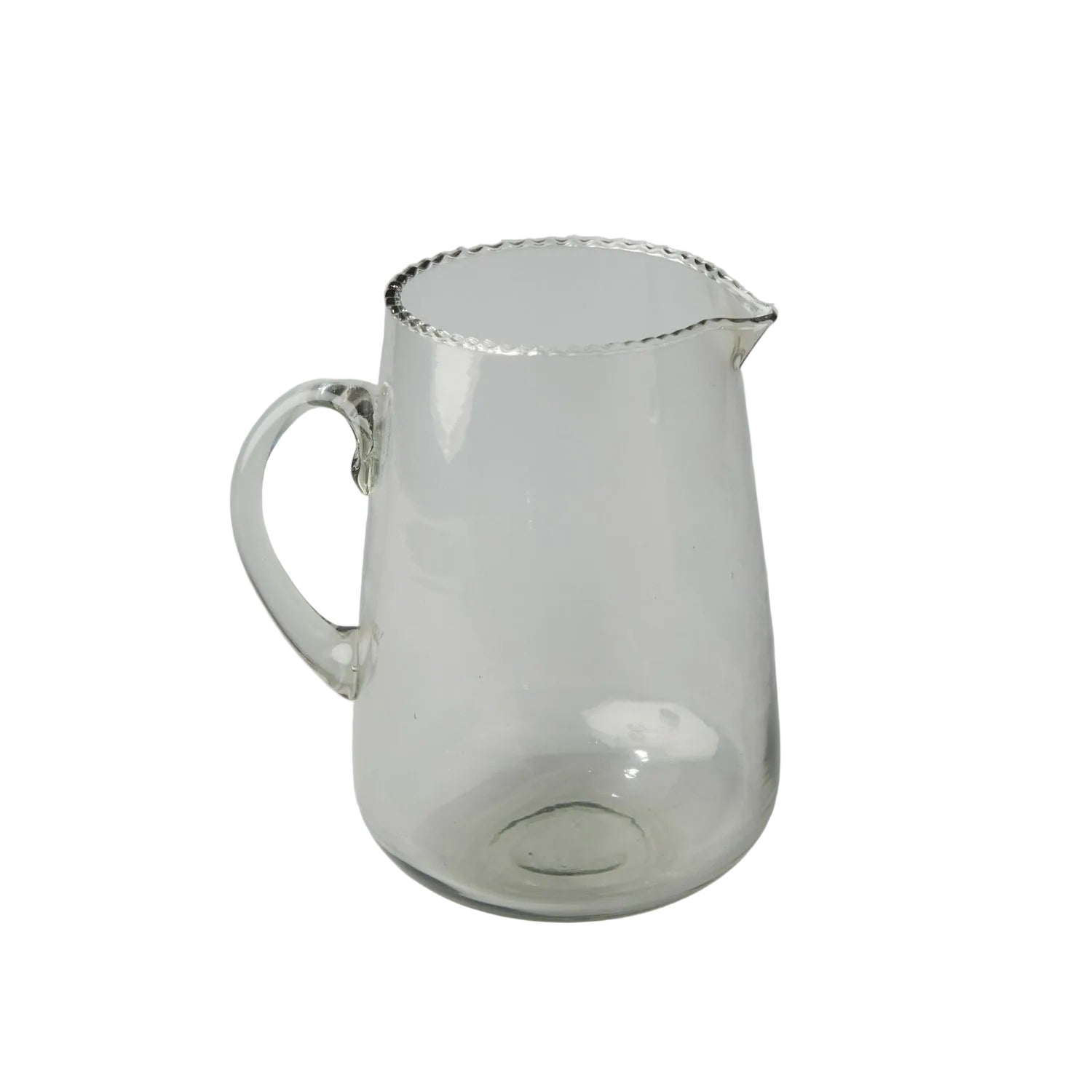 Ruffle Glass Pitcher