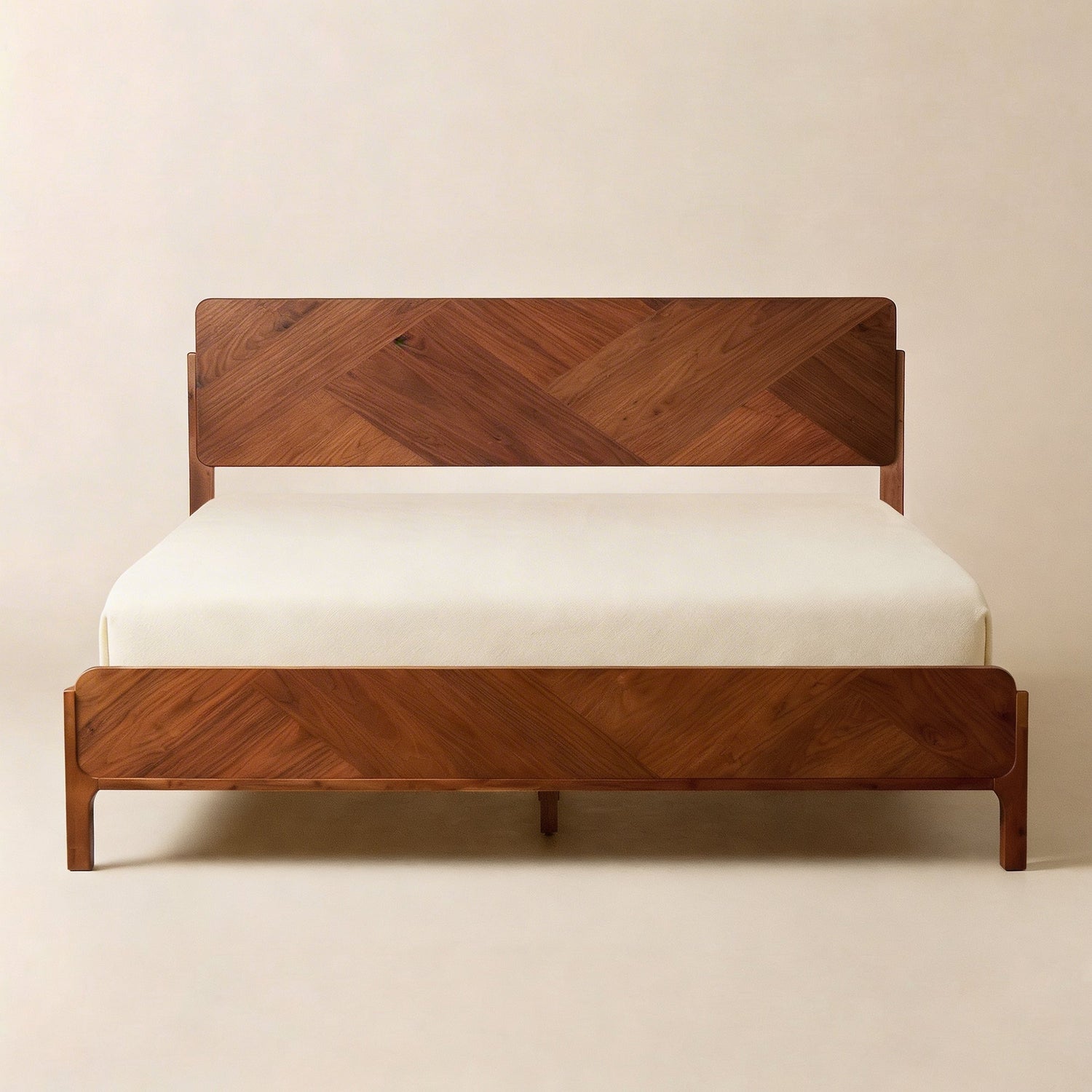 Bifrost Solid Wood Bed Frame in Walnut or Caramel