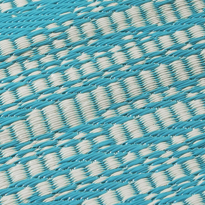 (SALE) Brooklyn - Teal Reversible Outdoor Rug