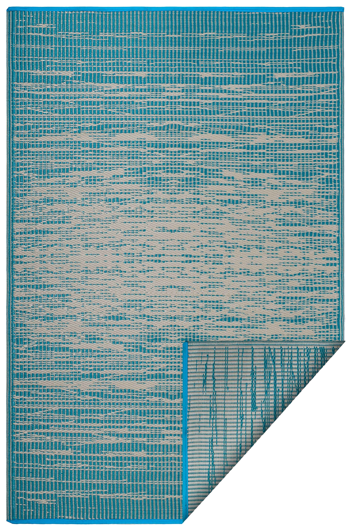 (SALE) Brooklyn - Teal Reversible Outdoor Rug