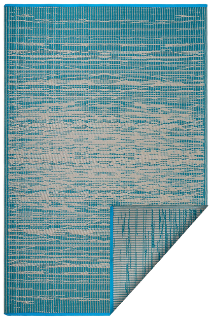 (SALE) Brooklyn - Teal Reversible Outdoor Rug