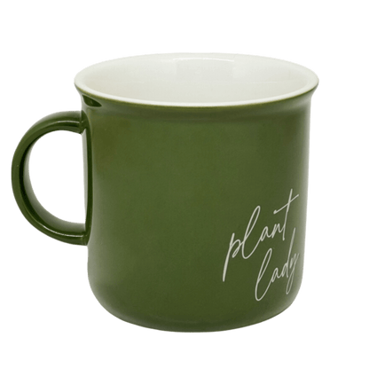 Plant Lady 11 oz Green Coffee Mug