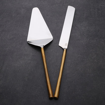 Camellia Cake Server 2 Piece Set