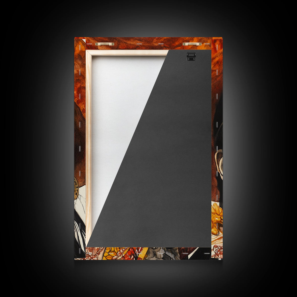Day Of The Dead Portrait Framed Canvas Print