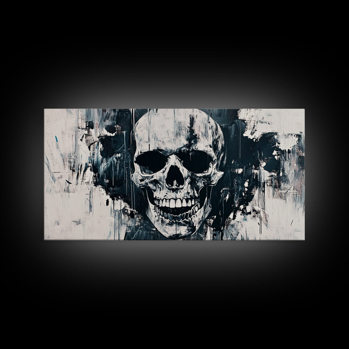 Gothic Skull Art Canvas Print