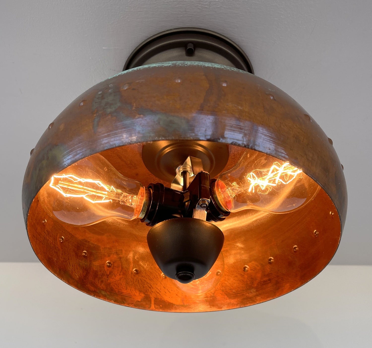 Copper Farmhouse Ceiling Light